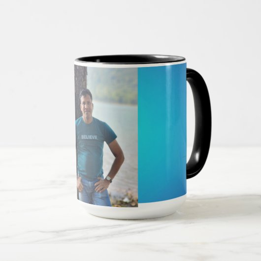 "Sip of Serenity: sfeervolle koffie Mok" Mok (Voorkant rechts)