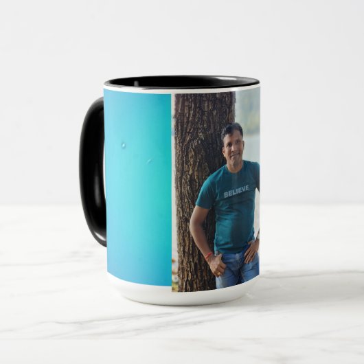 "Sip of Serenity: sfeervolle koffie Mok" Mok (Voorkant links)