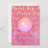 Sip & Paint Kaart (Voorkant)