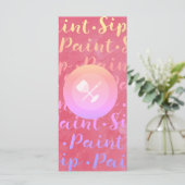 Sip & Paint Menu (Staand voorkant)
