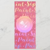 Sip & Paint Menu (Voorkant)