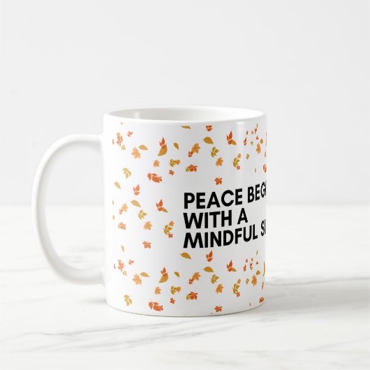 SIP Peace Embrace Mindfulness Coffee Mok (Links)