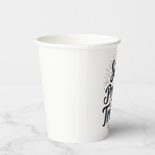 Sip Pray Trust Koffie en Jezus Liefhebber Papieren Bekers (Rechts)