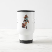 Sip, reizen, herhaal aangepaste foto gepersonalise reisbeker (Center)