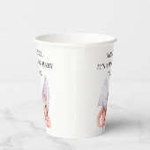 Sip & Roar: Het is een Dragon Baby Toast! Papieren Bekers (Rechts)