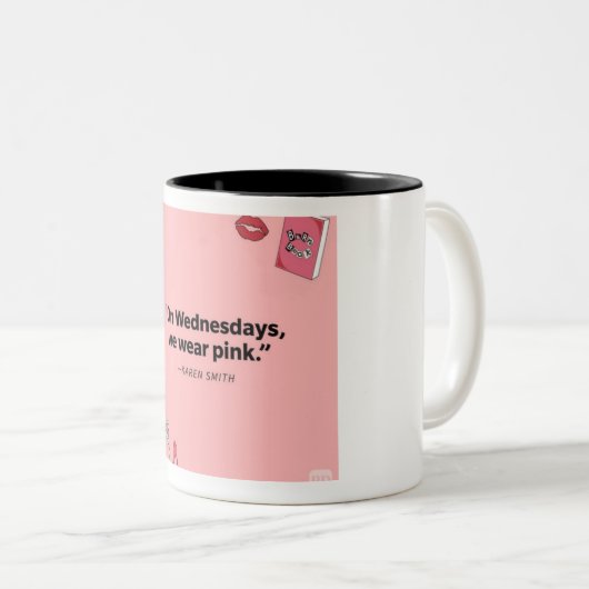 "Sip Sass, blijf bezig met iconisch zijn." Tweekleurige Koffiemok (Voorkant rechts)