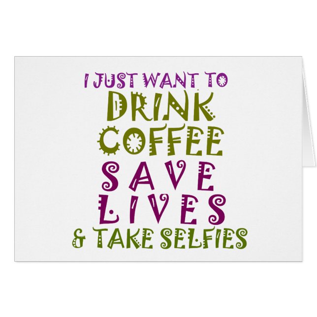 Sip, Save, Smile: Koffie, Vriendelijkheid en Selfi (Voorkant Horizontaal)