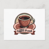 Sip & Savor: Groeten uit het Retro Café Briefkaart (Voorkant)