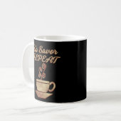 Sip Savor Repeat - Retro Koffie Liefhebber Gift Koffiemok (Voorkant links)