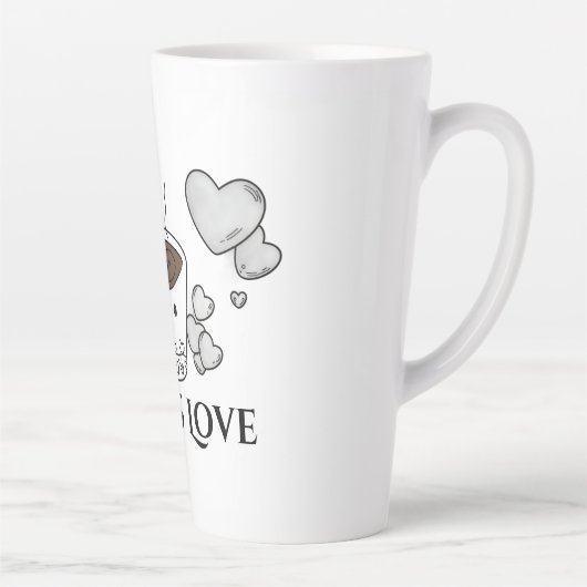 Sip Savour Love Mom Latte Mug Latte Mok (Rechts)