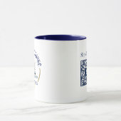 Sip & Sea Coffee Mug with QR Code Mok (Midden)