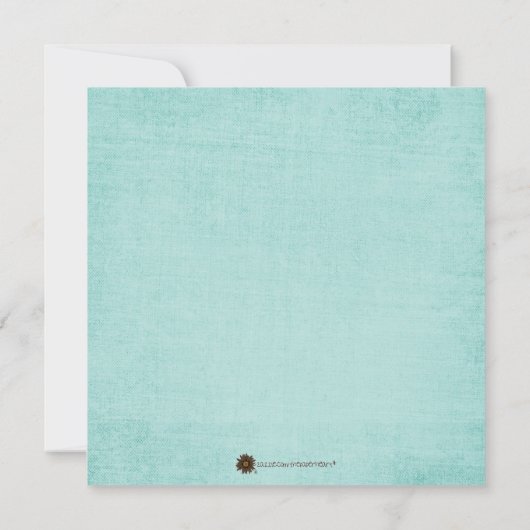 Sip & See Baby Uitnodiging (Achterkant)