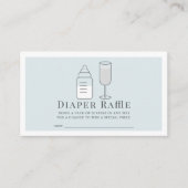 SIP & SEE Fles Champagne BL Luier Raffle Ticket Informatiekaartje (Voorkant)