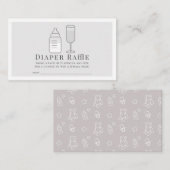 SIP & SEE Fles Champagne GR Luier Raffle Ticket Informatiekaartje (Voorkant / Achterkant)