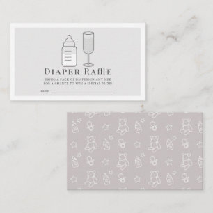 SIP & SEE Fles Champagne GR Luier Raffle Ticket Informatiekaartje