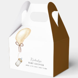 Sip & See Simple Boho Balloon Bottle Baby shower Bedankdoosjes