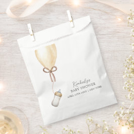 Sip & See Simple Boho Balloon Bottle Baby shower Bedankzakje