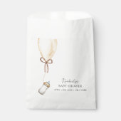 Sip & See Simple Boho Balloon Bottle Baby shower Bedankzakje (Voorkant)