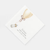 Sip & See Simple Boho Balloon Bottle Baby shower Servet (Hoek)