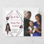 Sip & See Verpleegmoeder met pasgeboren Baby showe Kaart (Voorkant)