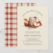 Sip & See Waterverf Baby shower Uitnodiging (Voorkant / Achterkant)