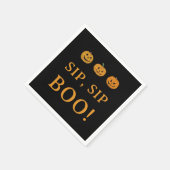 Sip Sip Boo Halloween Party | Pumpkins & Booze Servet (Hoek)