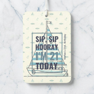"Sip, Sip, Hoera" Maritieme 21e Verjaardag Luchtverfrisser