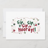 Sip, Sip, Hoera!, Ontwerp van de Verzameling van V Feestdagenkaart (Voorkant)