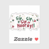 Sip, Sip, Hoera!, Ontwerp van de Verzameling van V Sticker (Vel)