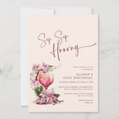 Sip Sip Hooray Birthday Celebration Boho Mauve Kaart (Voorkant)