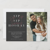 Sip Sip Hooray Black 2 Fotoservice Kaart (Voorkant)