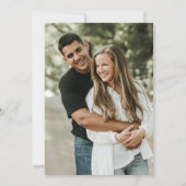 Sip Sip Hooray Black Gold Photo Couple's Shower Kaart (Achterkant)