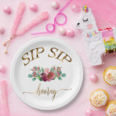 SIP SIP HOORAY-BLUMEN! PAPIEREN BORDJE (Feest)