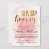 Sip Sip Hooray Bridal Shower Kaart (Voorkant)