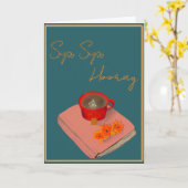 Sip Sip Hooray card Kaart (Gele Bloem)