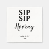 Sip Sip Hooray Celebration Servet (Voorkant)