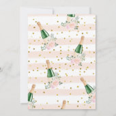 Sip Sip Hooray Champagne Bridal Shower Kaart (Achterkant)