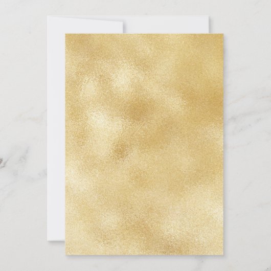 Sip Sip Hooray Champagne Gold Verloving Save The Date (Achterkant)