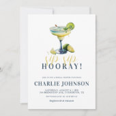 Sip Sip Hooray Chic Tequila Cocktail Vrijgezellenf Kaart (Voorkant)