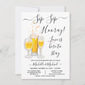 Sip Sip Hooray Cocktail Engagement Party Kaart (Voorkant)