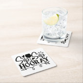 Sip Sip Hooray Cute Black White Wedding Kartonnen Onderzetters (Insitu)
