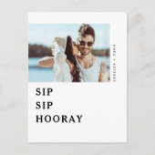 SIP SIP Hooray Engagement Party Nodig Briefkaart u (Voorkant)