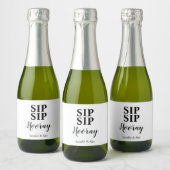 Sip Sip Hooray Favor Sparkling Wijnetiket (Flessen)