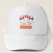 Sip Sip Hooray Feest Foam Trucker hoed / pet (Voorkant)