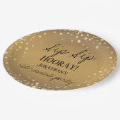 Sip Sip Hooray feliciteert pensionering Papieren Bordje (Gekanteld)