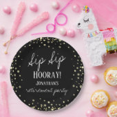 Sip Sip Hooray feliciteert pensionering Papieren Bordje (Feest)