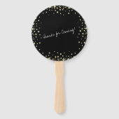 Sip Sip Hooray feliciteert Retirement Hand Fan Handwaaier (Achterkant)