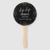 Sip Sip Hooray feliciteert Retirement Hand Fan Handwaaier (Voorkant)