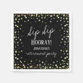 Sip Sip Hooray feliciteert Retirement Napkins Servet (Voorkant)