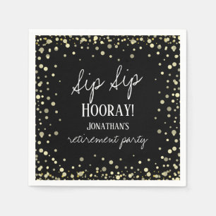 Sip Sip Hooray feliciteert Retirement Napkins Servet